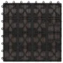 Porch tiles deep relief WPC 1 m² dark brown 11 units by vidaXL, Floors and carpets - Ref: Foro24-45038, Price: 80,37 €, Disco...