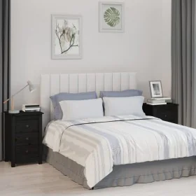 Mesitas de noche 2 uds madera maciza de pino negro 40x35x61,5cm de vidaXL, Mesitas de noche - Ref: Foro24-813708, Precio: 103...