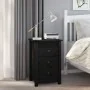 Mesitas de noche 2 uds madera maciza de pino negro 40x35x61,5cm de vidaXL, Mesitas de noche - Ref: Foro24-813708, Precio: 103...