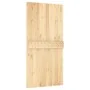 Schiebetür mit Beschlägen aus massivem Kiefernholz 100x210 cm von vidaXL, Türen - Ref: Foro24-3203037, Preis: 224,24 €, Rabat...