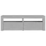 Mueble de TV con luces LED gris hormigón 120x35x40 cm de vidaXL, Muebles TV - Ref: Foro24-804359, Precio: 91,65 €, Descuento: %