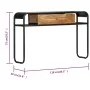 Solid mango wood console table 118x30x75 cm by vidaXL, Side tables - Ref: Foro24-248102, Price: 137,35 €, Discount: %
