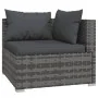 6-piece garden sofa set with gray synthetic rattan cushions by vidaXL, Garden sets - Ref: Foro24-3101941, Price: 668,84 €, Di...
