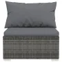 6-piece garden sofa set with gray synthetic rattan cushions by vidaXL, Garden sets - Ref: Foro24-3101941, Price: 668,84 €, Di...