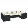 6-piece garden sofa set and black synthetic rattan cushions by vidaXL, Garden sets - Ref: Foro24-3101935, Price: 587,98 €, Di...