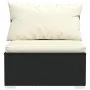 6-piece garden sofa set and black synthetic rattan cushions by vidaXL, Garden sets - Ref: Foro24-3101935, Price: 587,98 €, Di...
