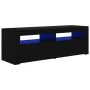 TV-Möbel mit LED-Leuchten schwarz 120x35x40 cm von vidaXL, TV-Möbel - Ref: Foro24-804356, Preis: 129,98 €, Rabatt: %