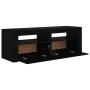 TV-Möbel mit LED-Leuchten schwarz 120x35x40 cm von vidaXL, TV-Möbel - Ref: Foro24-804356, Preis: 129,98 €, Rabatt: %