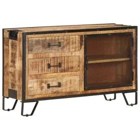 Sideboard aus massivem rohem Mangoholz, 100 x 31 x 60 cm von vidaXL, Sideboards - Ref: Foro24-285894, Preis: 271,50 €, Rabatt: %
