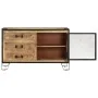 Sideboard aus massivem rohem Mangoholz, 100 x 31 x 60 cm von vidaXL, Sideboards - Ref: Foro24-285894, Preis: 271,50 €, Rabatt: %