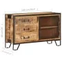 Sideboard aus massivem rohem Mangoholz, 100 x 31 x 60 cm von vidaXL, Sideboards - Ref: Foro24-285894, Preis: 271,50 €, Rabatt: %