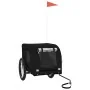 Haustier-Fahrradanhänger, Eisen-Oxford-Gewebe, Schwarz von vidaXL, Kinderwagen für Haustiere - Ref: Foro24-94010, Preis: 116,...