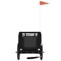Haustier-Fahrradanhänger, Eisen-Oxford-Gewebe, Schwarz von vidaXL, Kinderwagen für Haustiere - Ref: Foro24-94010, Preis: 116,...
