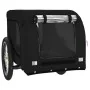 Haustier-Fahrradanhänger, Eisen-Oxford-Gewebe, Schwarz von vidaXL, Kinderwagen für Haustiere - Ref: Foro24-94010, Preis: 116,...