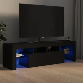 TV-Schrank mit LED-Leuchten schwarz 140x36,5x40 cm von vidaXL, TV-Möbel - Ref: Foro24-804365, Preis: 127,10 €, Rabatt: %