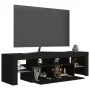 TV-Schrank mit LED-Leuchten schwarz 140x36,5x40 cm von vidaXL, TV-Möbel - Ref: Foro24-804365, Preis: 127,10 €, Rabatt: %
