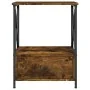 Mesita de noche madera de ingeniería roble ahumado 50x41x65 cm de vidaXL, Mesitas de noche - Ref: Foro24-826087, Precio: 47,8...