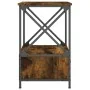 Mesita de noche madera de ingeniería roble ahumado 50x41x65 cm de vidaXL, Mesitas de noche - Ref: Foro24-826087, Precio: 47,8...