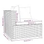 Set of 6-piece garden sofas and black synthetic rattan cushions by vidaXL, Garden sets - Ref: Foro24-3101936, Price: 689,66 €...