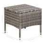Garden chairs and stool with gray synthetic rattan cushions by vidaXL, Garden chairs - Ref: Foro24-44092, Price: 97,67 €, Dis...