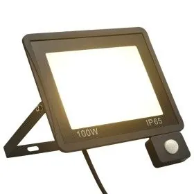 LED spotlight with sensor 100 W warm white by vidaXL, Spotlights and reflectors - Ref: Foro24-149627, Price: 40,87 €, Discoun...