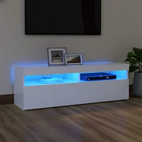 TV cabinet with white LED lights 120x35x40 cm by vidaXL, TV Furniture - Ref: Foro24-804373, Price: 85,34 €, Discount: %