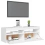 TV cabinet with white LED lights 120x35x40 cm by vidaXL, TV Furniture - Ref: Foro24-804373, Price: 85,22 €, Discount: %