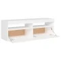 TV cabinet with white LED lights 120x35x40 cm by vidaXL, TV Furniture - Ref: Foro24-804373, Price: 85,22 €, Discount: %