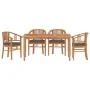5-piece garden dining set solid teak wood by vidaXL, Garden sets - Ref: Foro24-3155771, Price: 765,49 €, Discount: %