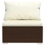 6-piece garden furniture set and brown synthetic rattan cushions by vidaXL, Garden sets - Ref: Foro24-3101938, Price: 536,09 ...