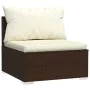 6-teiliges Gartenmöbel-Set und braune synthetische Rattankissen von vidaXL, Gartensets - Ref: Foro24-3101938, Preis: 536,09 €...