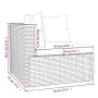 6-teiliges Gartenmöbel-Set und braune synthetische Rattankissen von vidaXL, Gartensets - Ref: Foro24-3101938, Preis: 536,09 €...