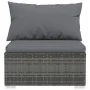4-piece garden sofa set and gray synthetic rattan cushions by vidaXL, Garden sets - Ref: Foro24-3101429, Price: 419,64 €, Dis...