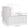 4-piece garden sofa set and gray synthetic rattan cushions by vidaXL, Garden sets - Ref: Foro24-3101429, Price: 419,64 €, Dis...