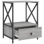 Sonoma gray engineered wood bedside table 50x41x65 cm by vidaXL, Nightstands - Ref: Foro24-826089, Price: 60,05 €, Discount: %