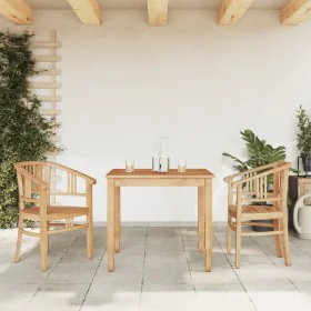 3-piece solid teak wood garden dining set by vidaXL, Garden sets - Ref: Foro24-3155753, Price: 393,90 €, Discount: %