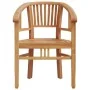 3-teiliges Essgruppenset für den Garten aus massivem Teakholz von vidaXL, Gartensets - Ref: Foro24-3155753, Preis: 393,90 €, ...