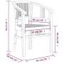 Juego de comedor para jardín 5 piezas madera maciza de teca de vidaXL, Conjuntos de jardín - Ref: Foro24-3155754, Precio: 663...
