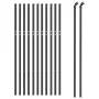 Cerca de alambre gris antracita 0,8x25 m de vidaXL, Paneles de vallas - Ref: Foro24-153960, Precio: 105,31 €, Descuento: %