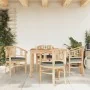 5-piece solid teak wood garden dining set by vidaXL, Garden sets - Ref: Foro24-3155758, Price: 797,34 €, Discount: %