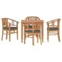 5-teiliges Essgruppenset für den Garten aus massivem Teakholz von vidaXL, Gartensets - Ref: Foro24-3155758, Preis: 797,34 €, ...