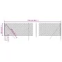 Anthrazitgrauer Drahtzaun 1x25 m von vidaXL, Zaunpaneele - Ref: Foro24-153961, Preis: 138,97 €, Rabatt: %