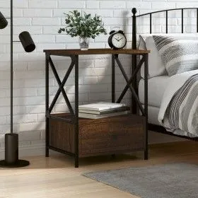 Nachttisch aus eichenbraunem Holzwerkstoff, 50 x 41 x 65 cm von vidaXL, Nachttische - Ref: Foro24-826091, Preis: 49,31 €, Rab...