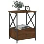 Oak brown engineered wood bedside table 50x41x65 cm by vidaXL, Nightstands - Ref: Foro24-826091, Price: 49,30 €, Discount: %