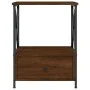 Oak brown engineered wood bedside table 50x41x65 cm by vidaXL, Nightstands - Ref: Foro24-826091, Price: 49,30 €, Discount: %