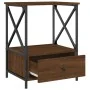 Oak brown engineered wood bedside table 50x41x65 cm by vidaXL, Nightstands - Ref: Foro24-826091, Price: 49,30 €, Discount: %