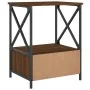 Oak brown engineered wood bedside table 50x41x65 cm by vidaXL, Nightstands - Ref: Foro24-826091, Price: 49,30 €, Discount: %