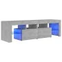 TV-Möbel mit LED-Leuchten in Betongrau 140x36,5x40 cm von vidaXL, TV-Möbel - Ref: Foro24-804368, Preis: 87,99 €, Rabatt: %