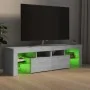 TV-Möbel mit LED-Leuchten in Betongrau 140x36,5x40 cm von vidaXL, TV-Möbel - Ref: Foro24-804368, Preis: 87,99 €, Rabatt: %