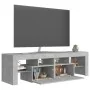 TV-Möbel mit LED-Leuchten in Betongrau 140x36,5x40 cm von vidaXL, TV-Möbel - Ref: Foro24-804368, Preis: 87,99 €, Rabatt: %